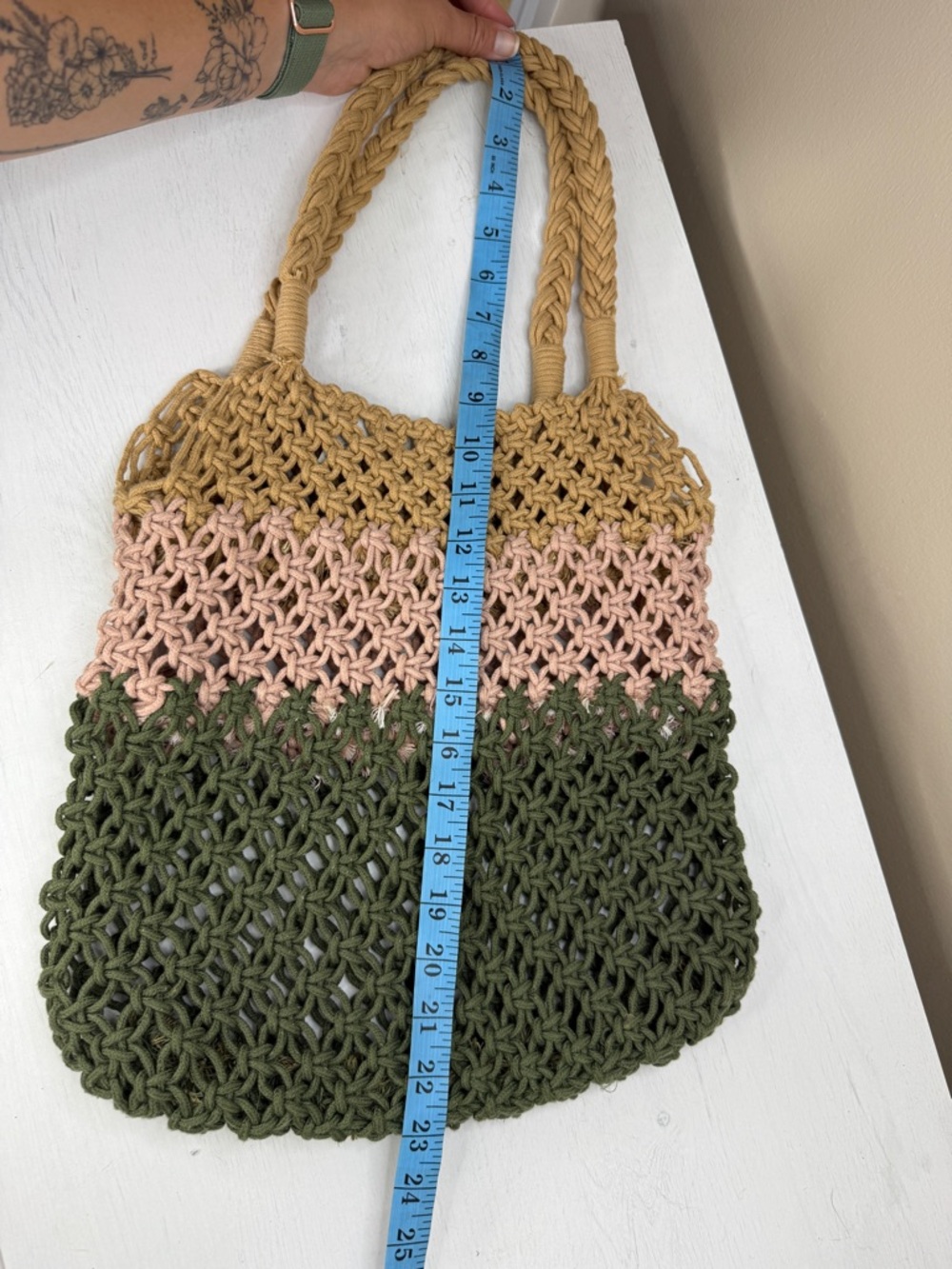 Aerie Multicolor Crochet Tote Bag - Picture 8 of 9